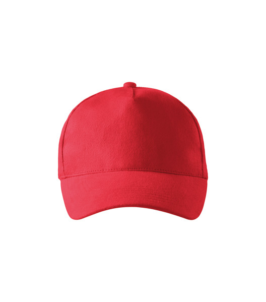 Čepice Unisex Malfini® 5P - Červená / nastavitelná
