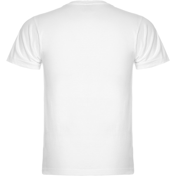 T-shirt Samoyedo à col en V et manches courtes pour homme - Blanc / 2XL