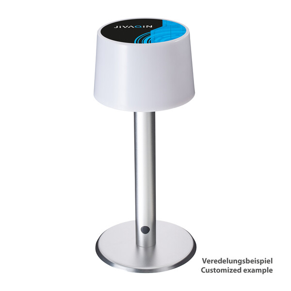 Lampe de table rechargeable AMLINO - argenté