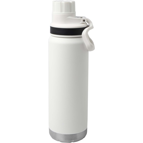 Fortis 700 ml RCS-zertifizierte Kupfer-Vakuum Isolierflasche aus recyceltem Edelstahl (Kohlensäure geeignet) - weiss