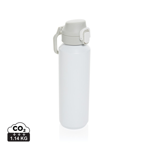 XD Collection Via sport bottle 600ml, recycled steel - White