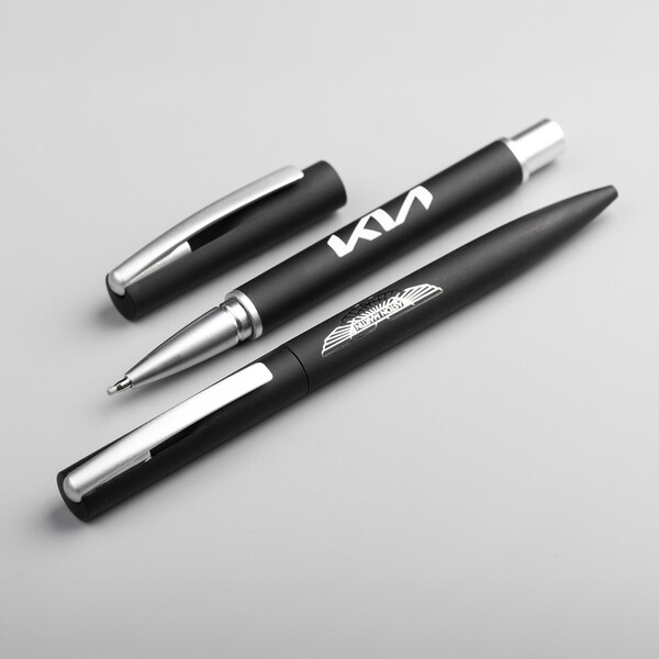 LYD Roller - BND182RB - Stylo à bille roulante en acier inoxydable recyclé