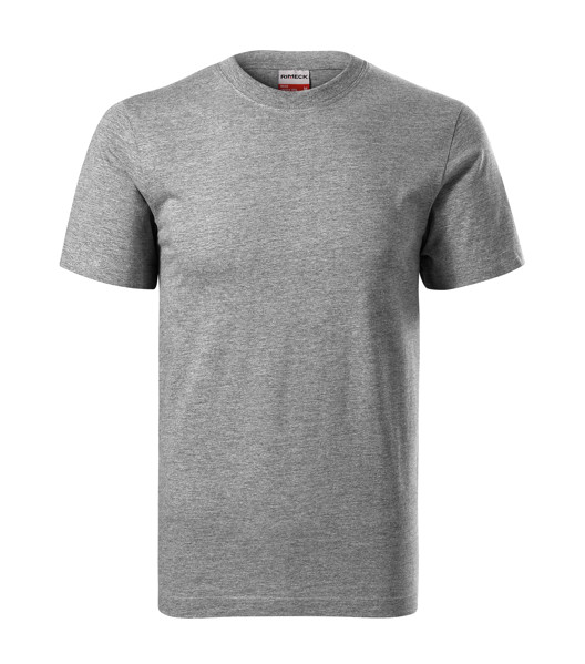 Tričko Unisex Rimeck® Base - Tmavě Šedý Melír / S