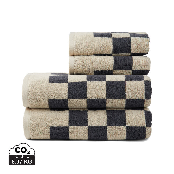 Set brisač Vinga Elba, organski bombaž, 500 g/m² - Siva / bež