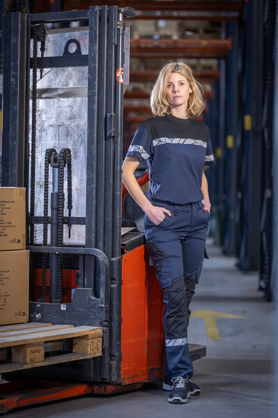 7005 T-SHIRT LADY PGL Grey/Black XS