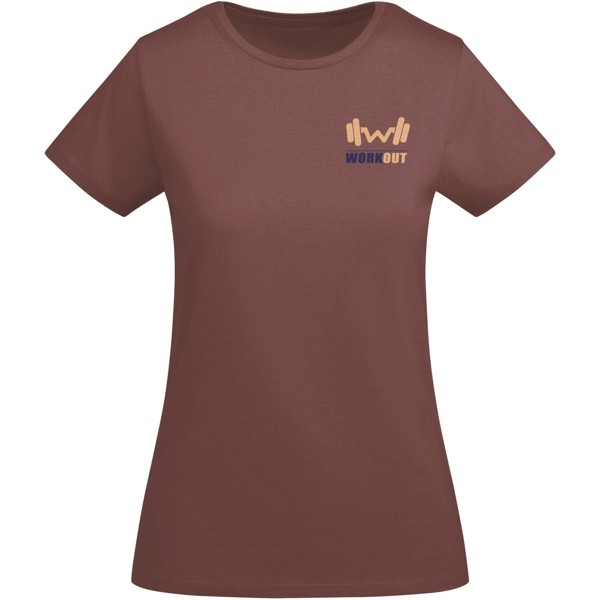 T-shirt Breda à manches courtes pour femme - Pale Red / 3XL