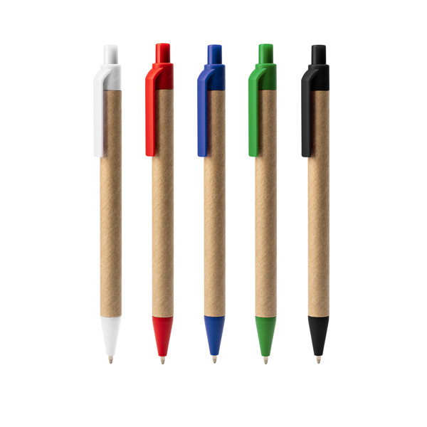 Ballpen Alder - White / BLUE INK