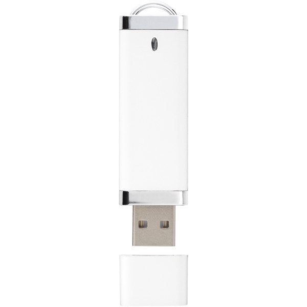 Flat 4GB USB flash drive - White