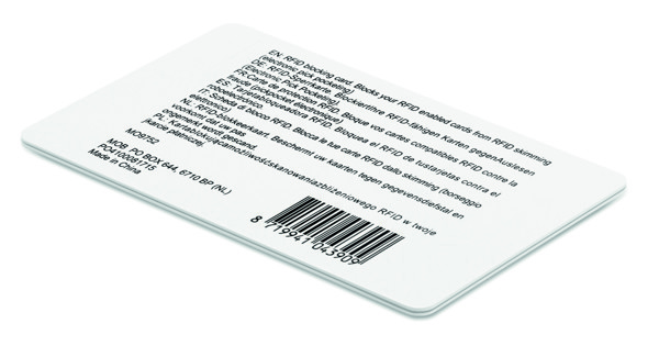 Cartão de bloqueio RFID Blocking