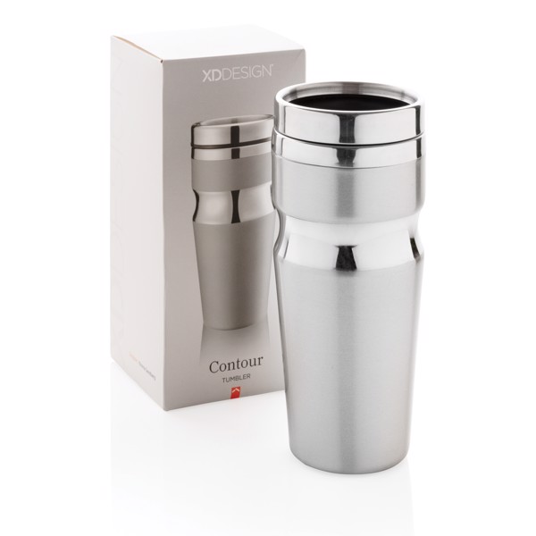 Xd Design Contour tumbler, 350ml stainless steel - Grey / Silver