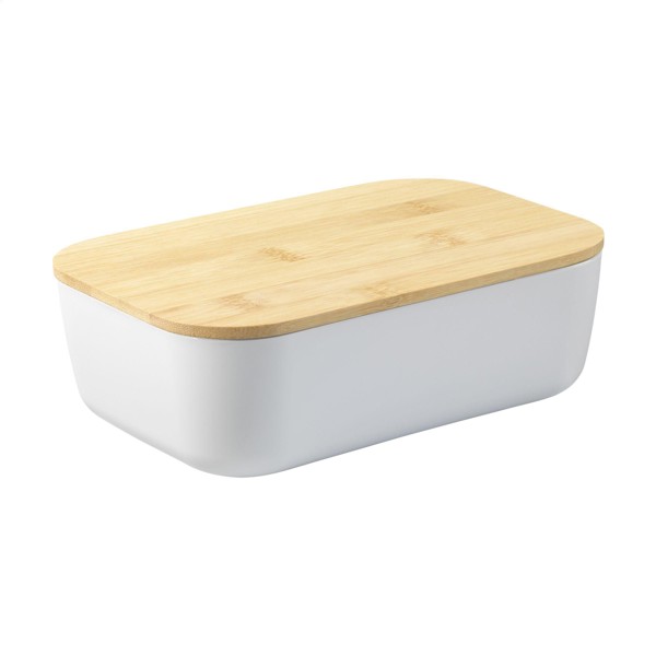 Midori Bamboo Lunchbox - White