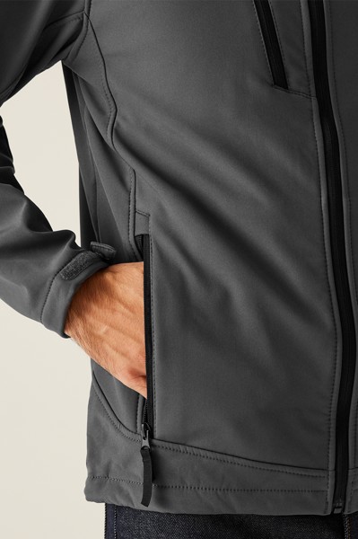 Arcola - 3 Layer Membrane Softshell - Black / Seal Grey / S