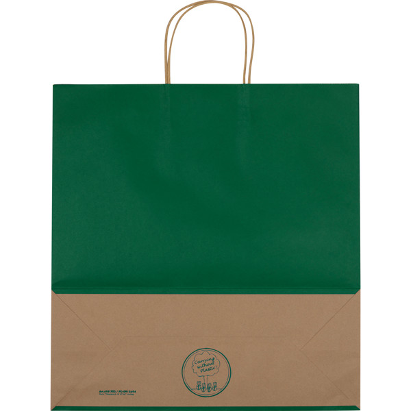 GUS Sacoșă mare din hârtie, 120 g/m² - Green