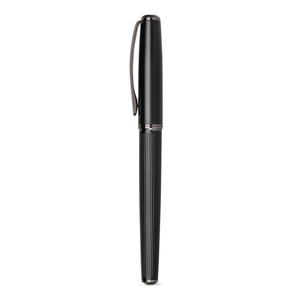 PS - IMPERIO. Metal rollerball and ballpoint set with twist mechanism