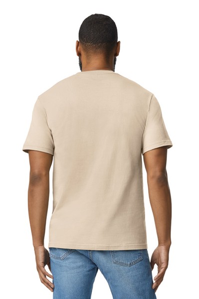 Softstyle™ Midweight Adult No Label Enzyme Wash T-Shirt - Pitch Black / 5XL