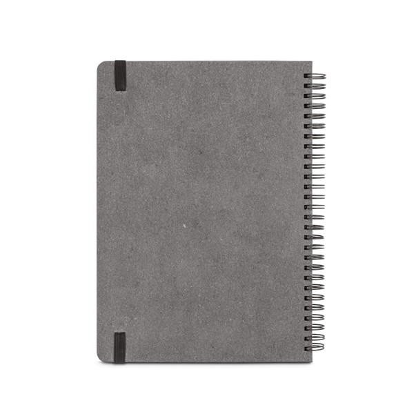 SIMMEL B5. Agenda B5, con anillas, de cuero (58% reciclado)