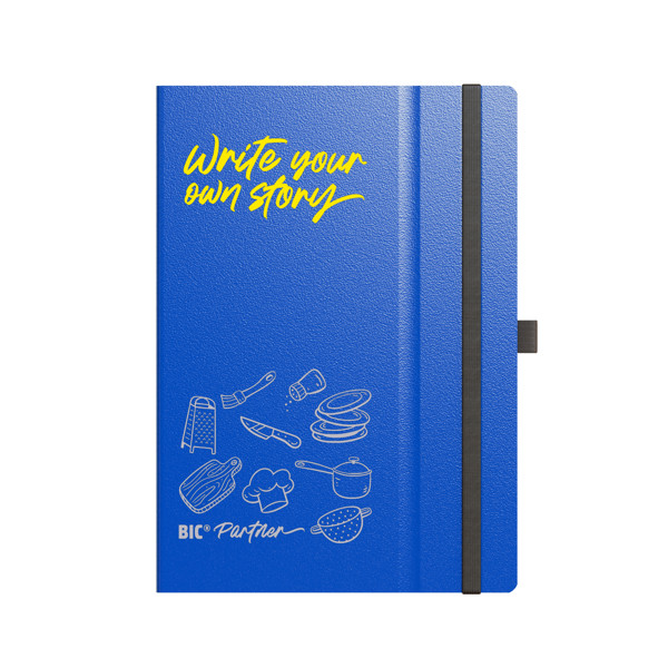 BIC® Partner A5 Hard Cover - Blue Navy Lined Paper