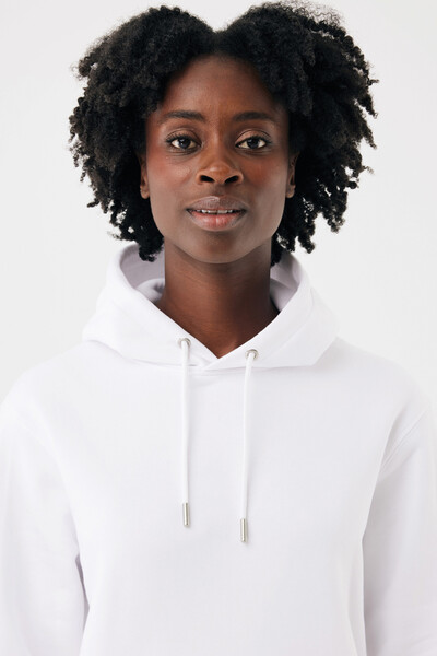 Mikina s kapucí IQONIQ Joshua z recyklované bavlny - Recycled White / S