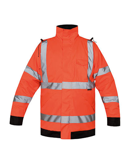 Hi-Vis Light Rain Jacket Kaunas - Signal Orange / S