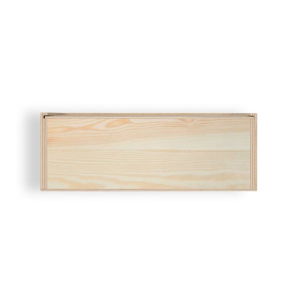 BOXIE WOOD L. Boite en bois L - Naturel Foncé