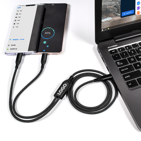 2in1 Fast Charging Data Cable UC075 - SILVER
