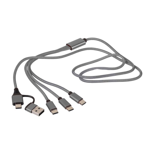 Charging cable Hexa | 6-in-1 - silver