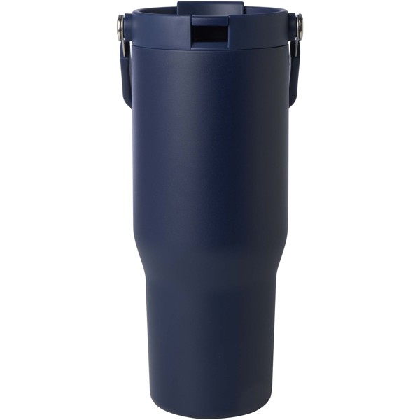 Gobelet avec isolation sous vide Bronx en cuivre et acier inoxydable recyclé certifié RCS Bronx de 900 ml avec couvercle à do - Marine