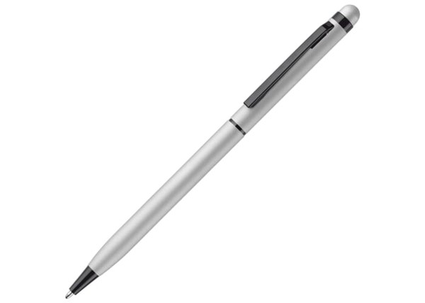 Slim stylus rubberised - Silver