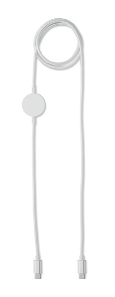 60W  cable & watch charger - White