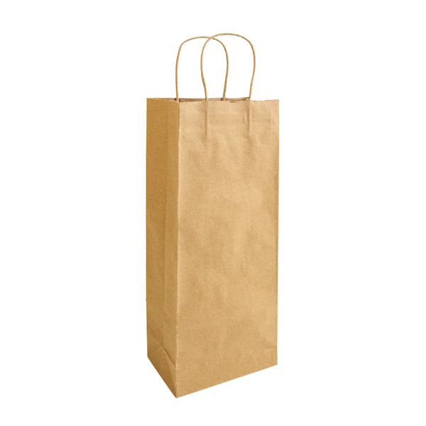 100% Recycled Paper 100 Gr/M2, Shopping Bag With Guesset