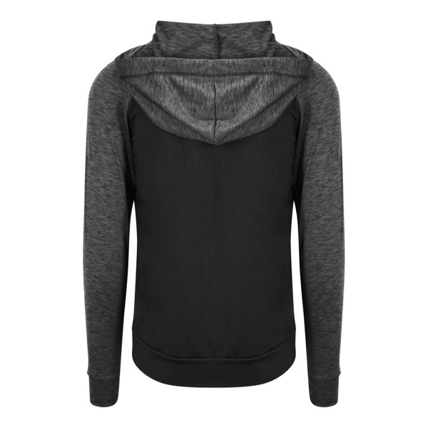 Muški cool kontrastni Zoodie - Crna / Crna Slate Melanž / 2XL