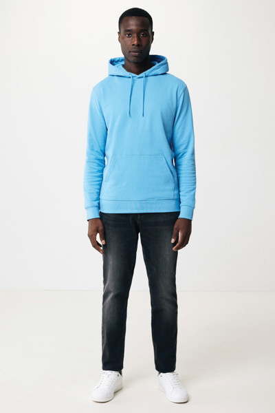 Sweat à capuche en coton recyclé Iqoniq Jasper - Tranquil Blue / XL