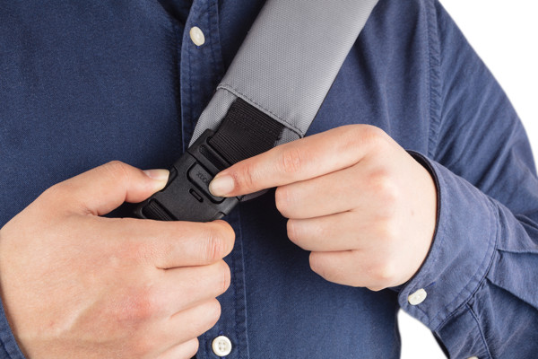 Xd Design Bobby sling,rPET,USB port - Grey / Blue