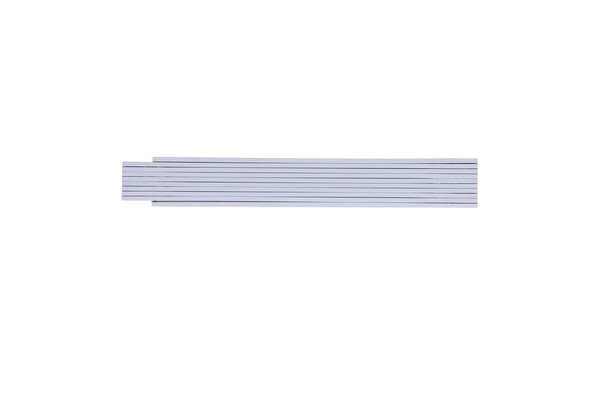 Règle pliante en bois 2m premium peinte - Blanc