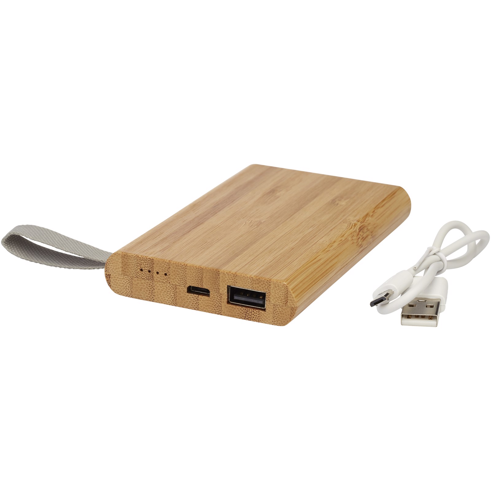 Bamboo & Recycled Plastic Power Bank, Branded Tech