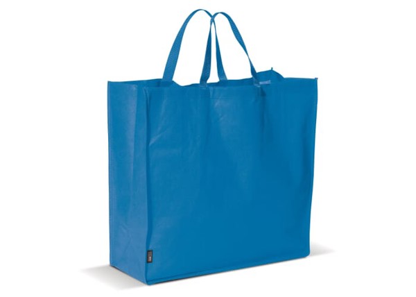 Grand sac shopping non-tissé 75g/m² - Bleu