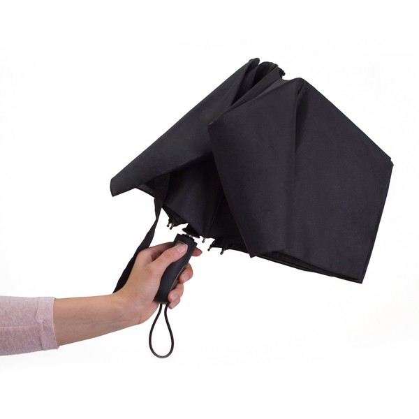 Vernier foldable stormproof umbrella - Black