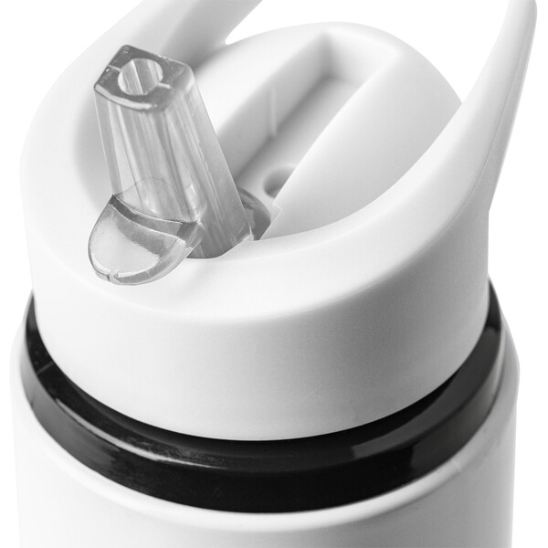 Recycled stainless steel drinking bottle (750 ml) Zeno - white