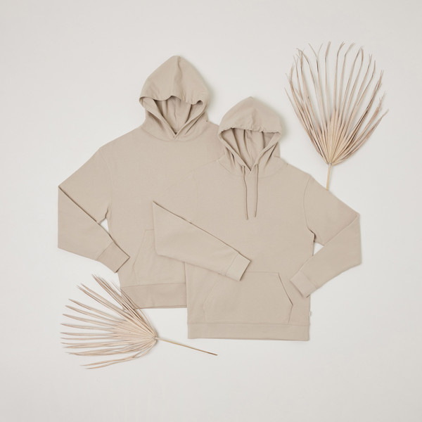 Sweat à capuche en coton recyclé Iqoniq Yoho - Desert / XXL