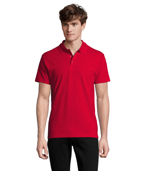 SPRING II  Polo homen  210g - VermelhoXL