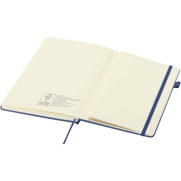 Liss A5 recycled plastic hard cover notebook - Ocean Blue