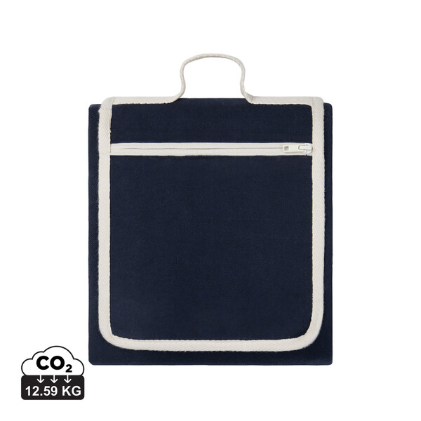 Vinga Volonne picnic blanket, 340 gsm, 170x130 cm - Surf Blue / Off White