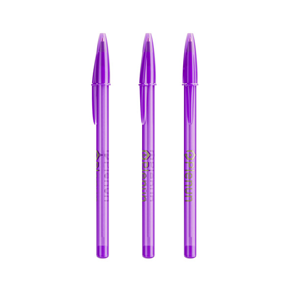BIC® Style Ballpen - Violet Transparent / Violet Transparent /  Encre Noire