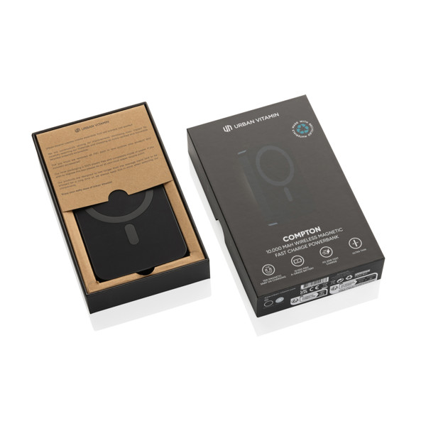 Powerbanka 10000mAh Urban Vitamin Compton z RCS alu a plastu - Čierna