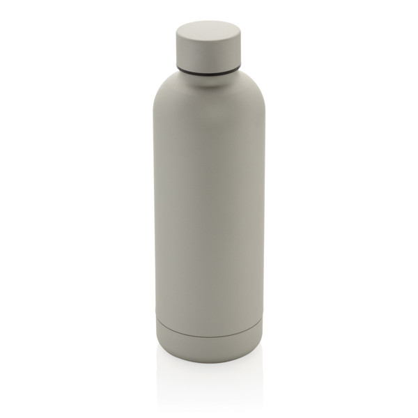 Bouteille isotherme 500ml en acier inoxydable recyclé RCS - Argent
