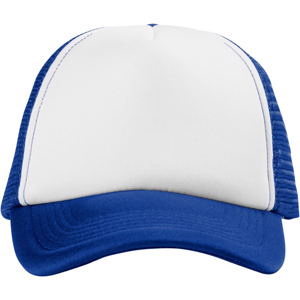 Casquette 5 panneaux Trucker - Bleu Royal / Blanc