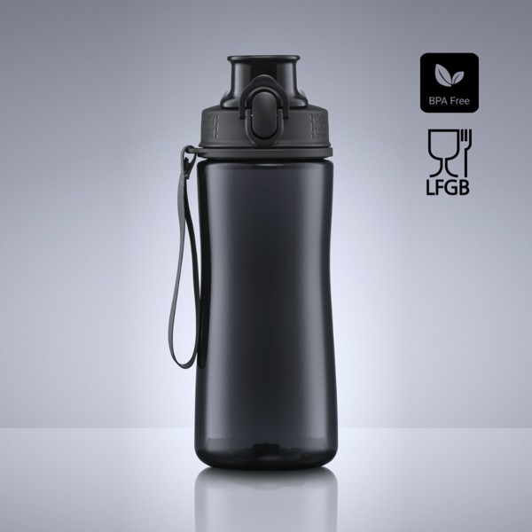 Neon Fľaša Na Vodu Z Tritan™, 550 ml - Čierna