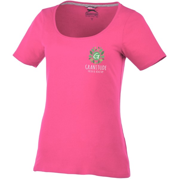 Bosey short sleeve women's scoop neck t-shirt - Pink / L
