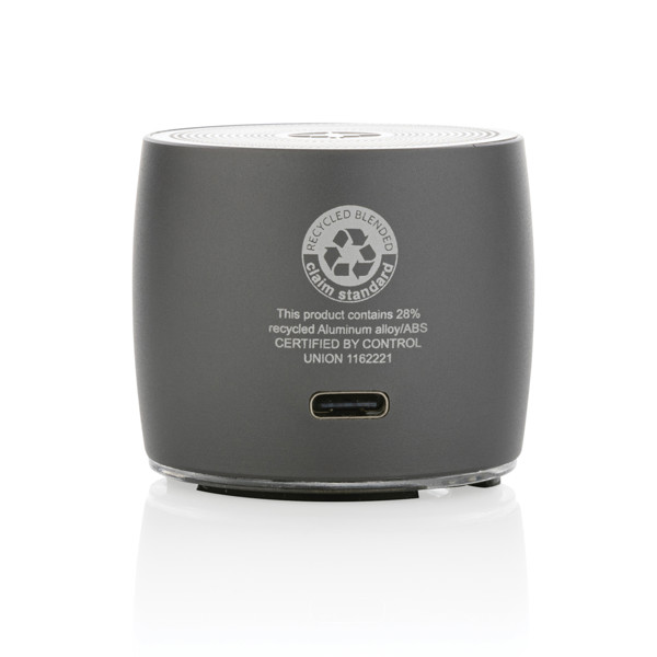 Zvočnik Swiss Peak 3 W, 500 mAh recikliran aluminij