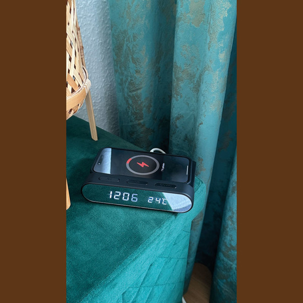 Alarm Clock with Wireless Charging Adelaine